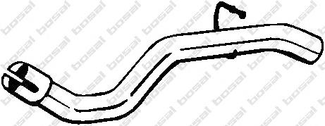 Silenciador, parte traseira para Mercedes ML/GLE  W163