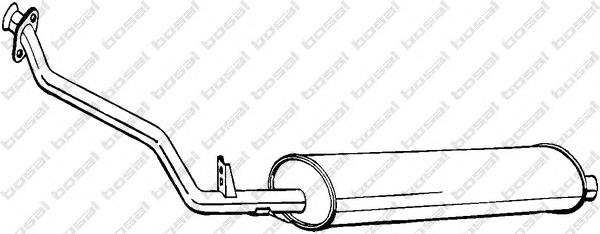 284369 Bosal Silenciador, parte dianteira