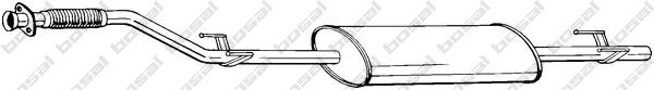 Compre A9014901319 Mercedes Silenciador, parte central