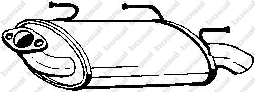 201005M370 Nissan/Infiniti Silenciador, parte traseira