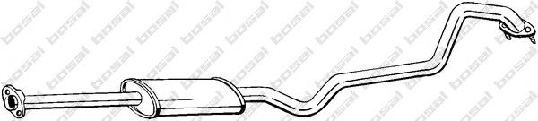 203005M571 Nissan/Infiniti Silenciador, parte central