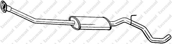 203001U61A Nissan/Infiniti Silenciador, parte central
