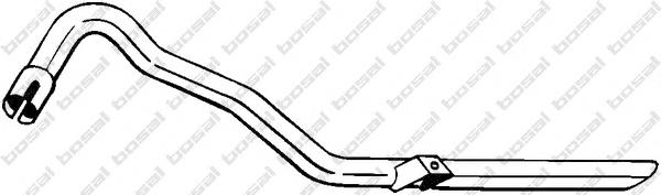 801185 Bosal Silenciador, parte traseira