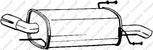 Silenciador, parte traseira Bosal 185201 preço, a partir de 101,61 USD
