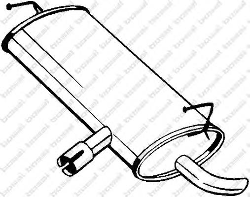 Compre 145203 Bosal Silenciador, parte traseira
