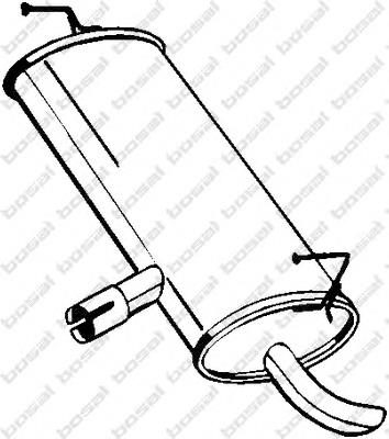 Silenciador, parte traseira Bosal 145261 preço, a partir de 102,92 USD