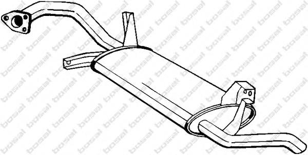 Compre Silenciador, parte traseira Mitsubishi Space Star 