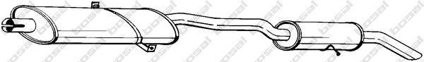  Silenciador, parte traseira Chrysler Voyager II GS monovolume (1995 - 2001) II GS