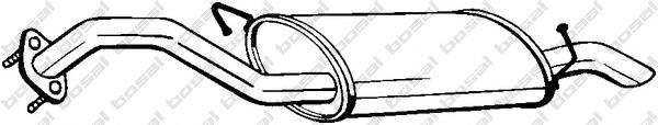  Silenciador, parte traseira KIA Rio I hatchback (DC) (2000 - 2006) I