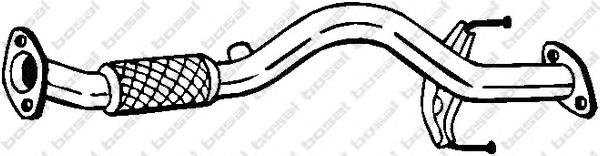 286101G300 Hyundai/Kia Silenciador, parte dianteira
