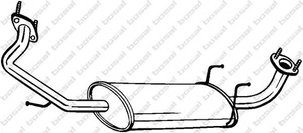 287003E210 Hyundai/Kia Silenciador, parte central