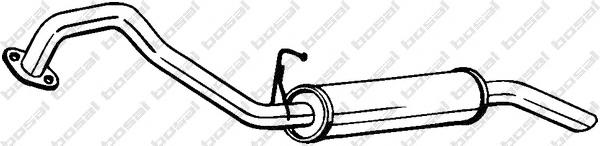 287503E250 Hyundai/Kia Silenciador, parte traseira