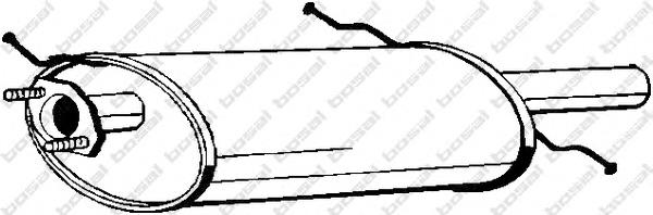 Compre FSC340100 Mazda Silenciador, parte traseira