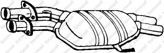  Silenciador, parte traseira Mercedes S sedan (W140) (1991 - 1998) 