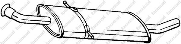A1694901022 Mercedes Silenciador, parte central
