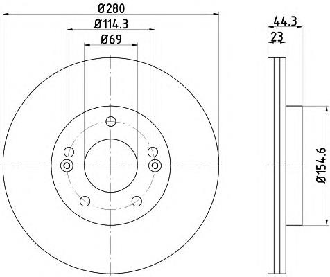 Compre BDS1394 Jurid/Bendix Disco do freio dianteiro