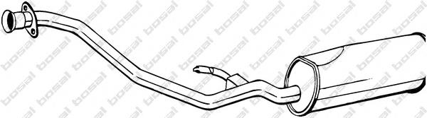 18102243970 BMW Silenciador, parte traseira