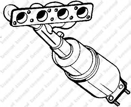 BM91184H BM Catalysts Tubo coletor de escape