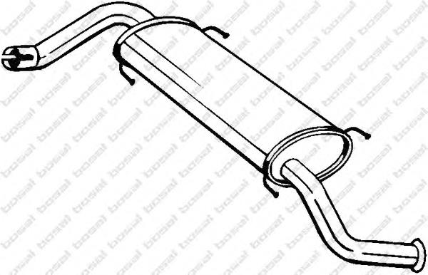 Compre 281873 Bosal Silenciador, parte traseira