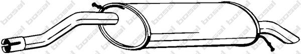  Silenciador, parte traseira Citroen C5 II hatchback (RC) (2004 - 2008) II