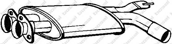 Silenciador, parte central BMW 18121723507 preço, a partir de 75,11 USD