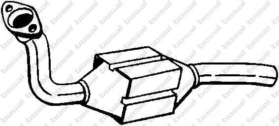 1609436480 Peugeot/Citroen Silenciador, parte dianteira