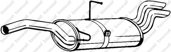 9456202380 Fiat/Alfa/Lancia Silenciador, parte traseira
