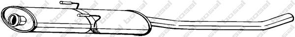 Silenciador, parte central Fiat/Alfa/Lancia 94561182180 preço, a partir de 91,37 USD