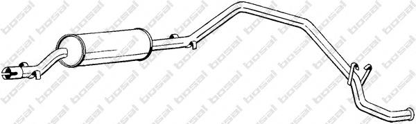 284497 Bosal Silenciador, parte traseira