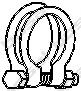Braçadeira do silenciador traseira Fiat/Alfa/Lancia 10519621 preço, a partir de 2,00 USD