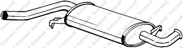 4A0253409A VAG Silenciador, parte central