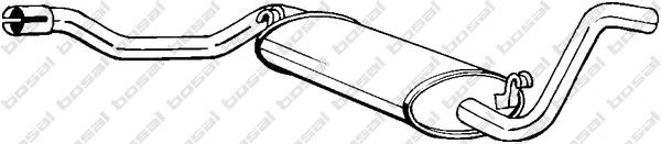 Silenciador, parte traseira para Audi 80 B2 81, 85