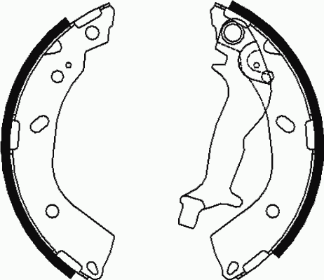 Compre 583050BA00 Hyundai/Kia Sapatas do freio traseiras de tambor