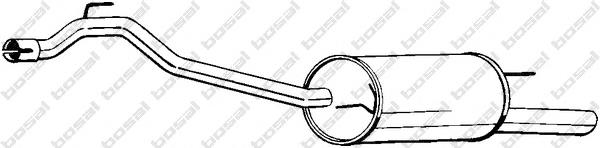 Compre 044253609AJ VAG Silenciador, parte traseira