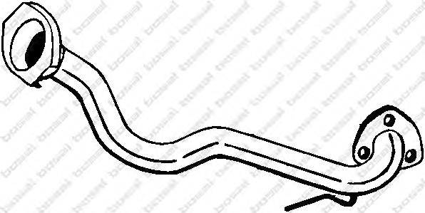 Compre 028253091D VAG Tubo de admissão dianteiro (calças) do silenciador