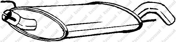Silenciador, parte traseira Sigam 60626