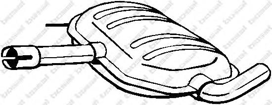 Compre 3A0253409B VAG Silenciador, parte central