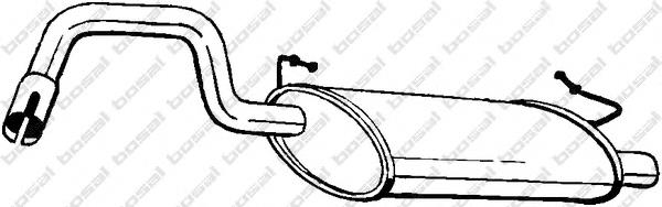 235203 Bosal Silenciador, parte traseira