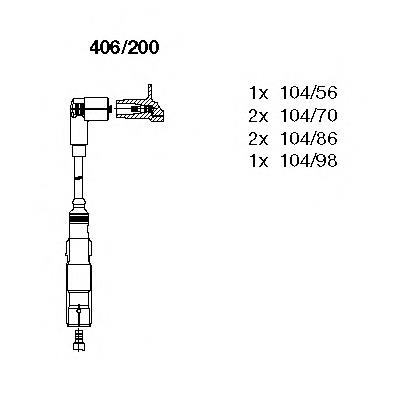 Fios de alta voltagem, kit NGK 942 preço, a partir de 51,82 USD
