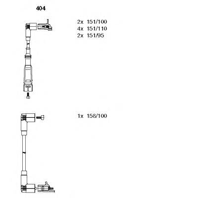 751 NGK Fios de alta voltagem, kit