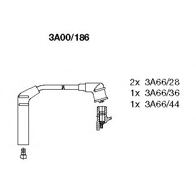 2750122C00 Hyundai/Kia Fios de alta voltagem, kit