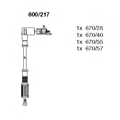 1500616 EPS Fios de alta voltagem, kit