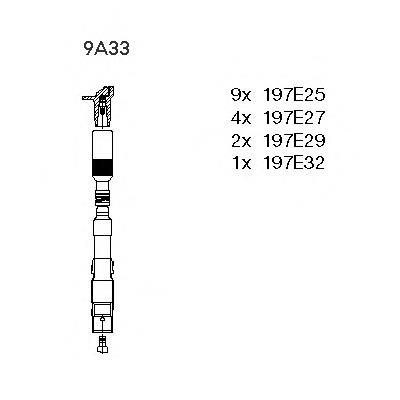 Fios de alta voltagem, kit Magneti Marelli MSK1285