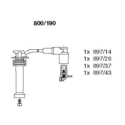Compre 6789826 Ford Fios de alta voltagem, kit