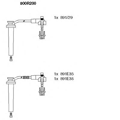 4046768 Ford Fios de alta voltagem, kit