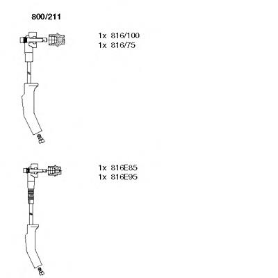 Fios de alta voltagem, kit FAE 85110
