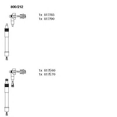 800212 Bremi Fios de alta voltagem, kit