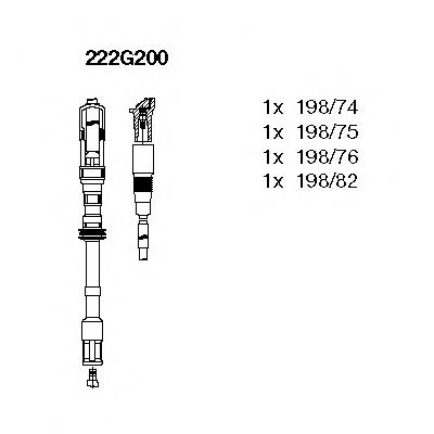 Fios de alta voltagem, kit FAE 85065