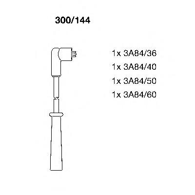 85147 FAE Fios de alta voltagem, kit