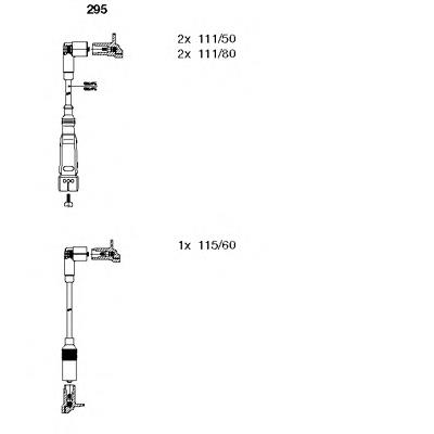 295 Bremi Fios de alta voltagem, kit